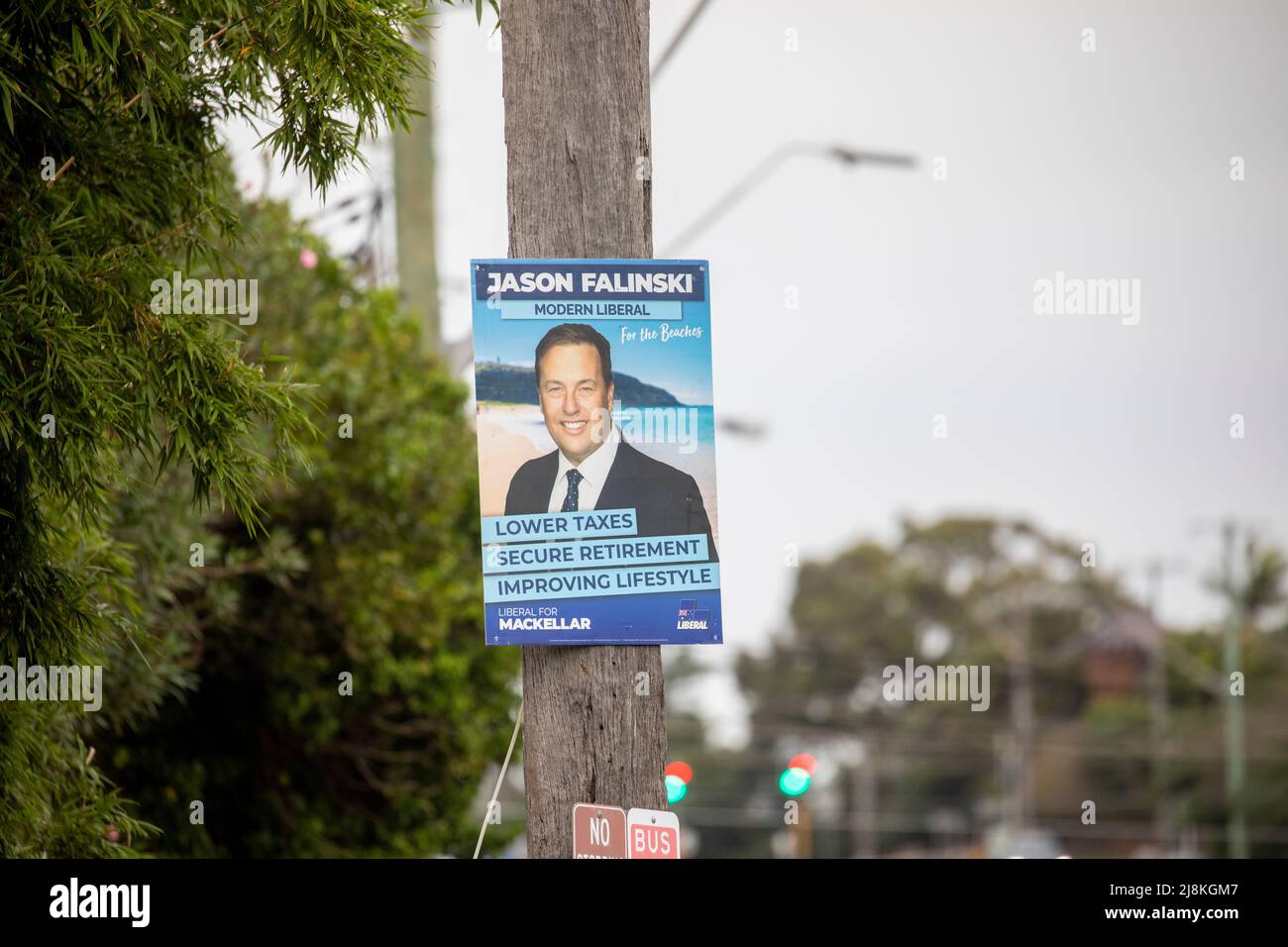 Jason Falinski Australian Federal Election 2022, poster corflute promoting sitting ...