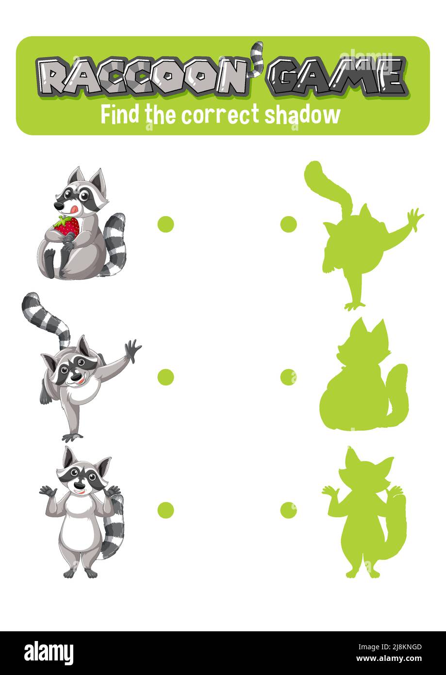 Worksheet design for matching shadow illustration Stock Vector Image ...