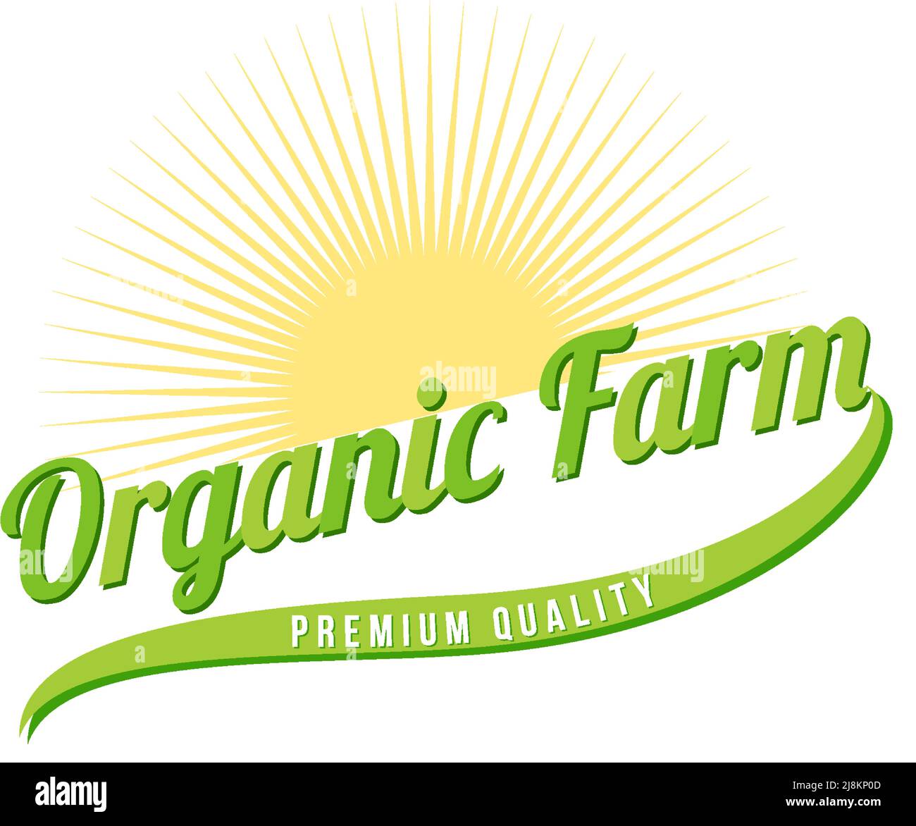 Font design for organic farm illustration Stock Vector Image & Art - Alamy