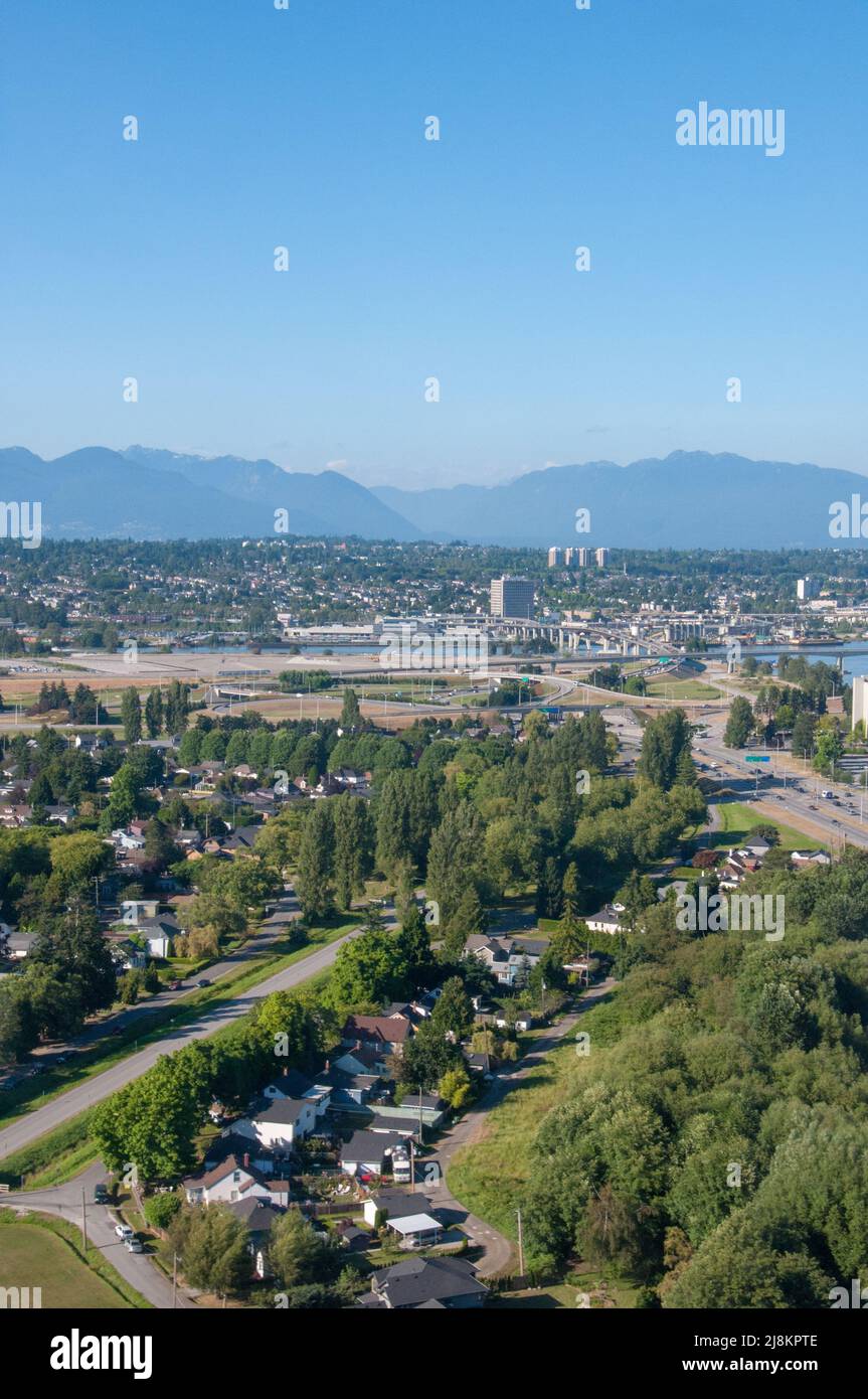 Aerial of Richmond, Vancouver, British Columbia, Canada Stock Photo Alamy