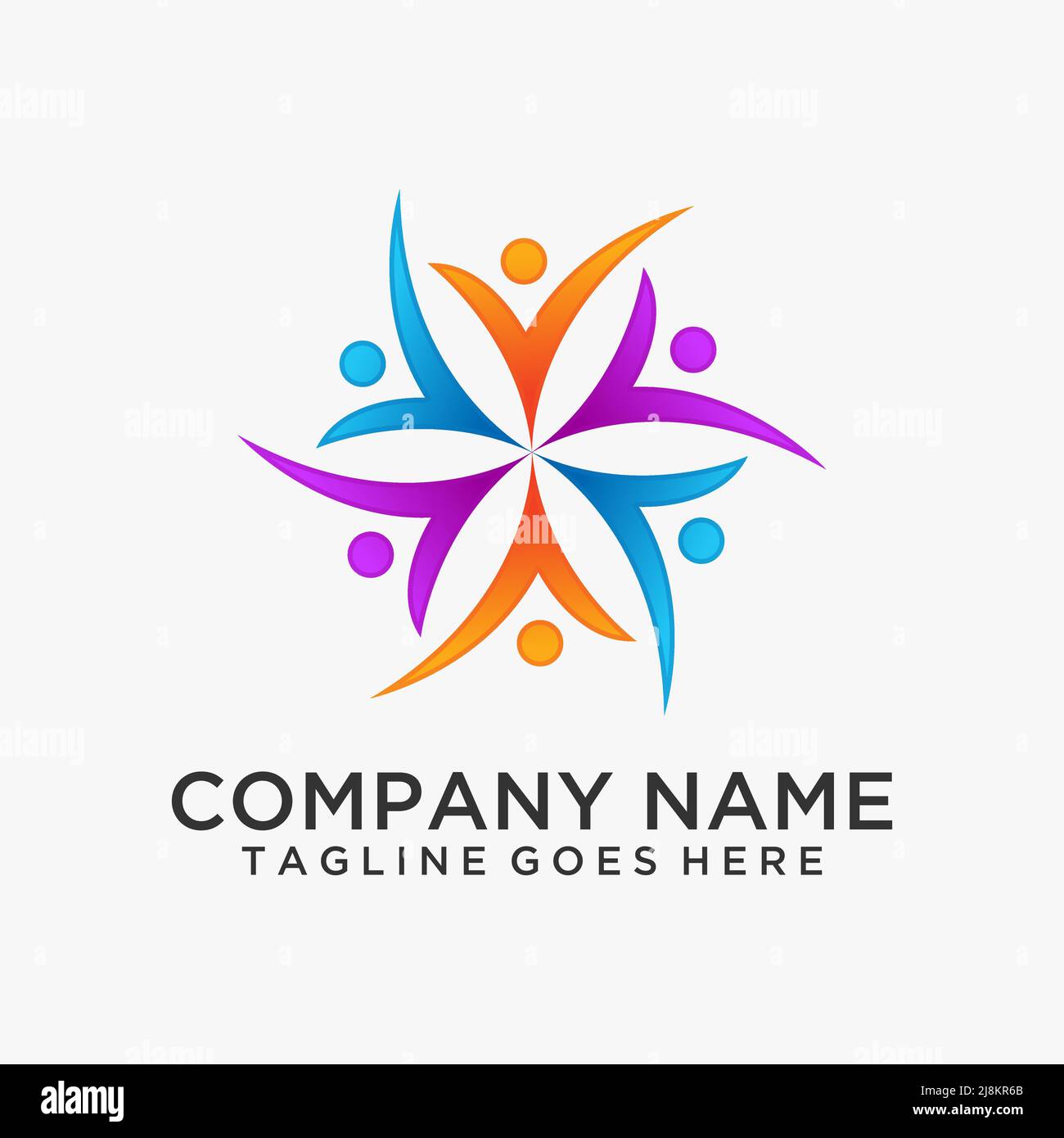 Community group logo design Stock Vector Image & Art Alamy