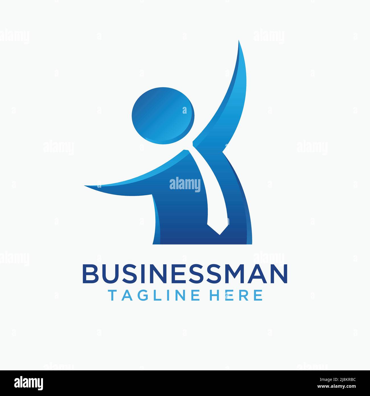 business man walking growth up concept logo design Stock Vector | Adobe  Stock