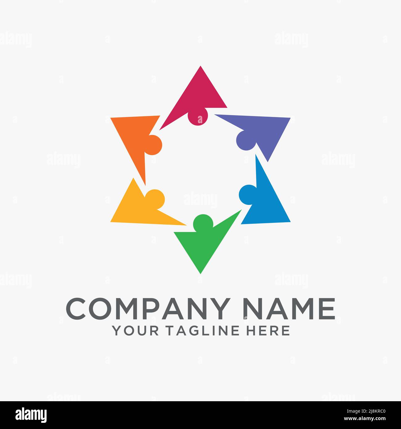 David star teamwork logo design Stock Vector Image & Art - Alamy