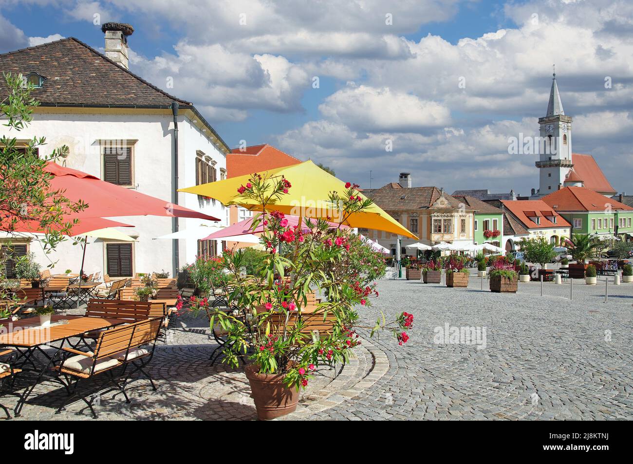 Village of Rust,Neusiedler See,Burgenland,Austria Stock Photo