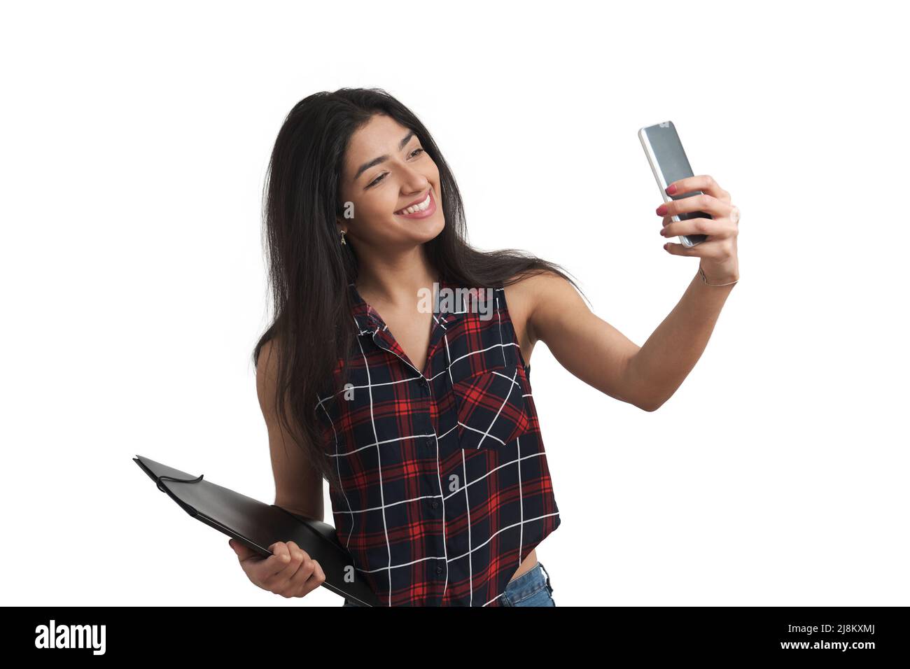 Young college student selfie hi-res stock photography and images - Alamy