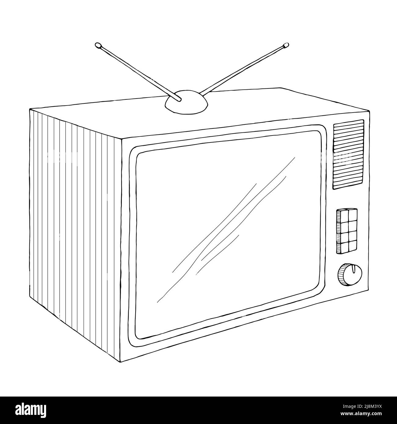 Retro tv sketch hi-res stock photography and images - Alamy