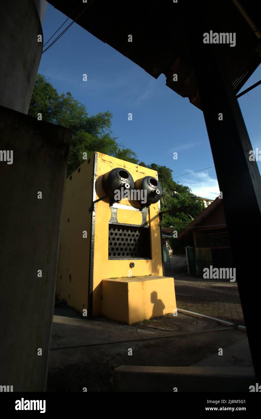 Coalfired steam generator at Museum Goedang Ransoem used for cooking
