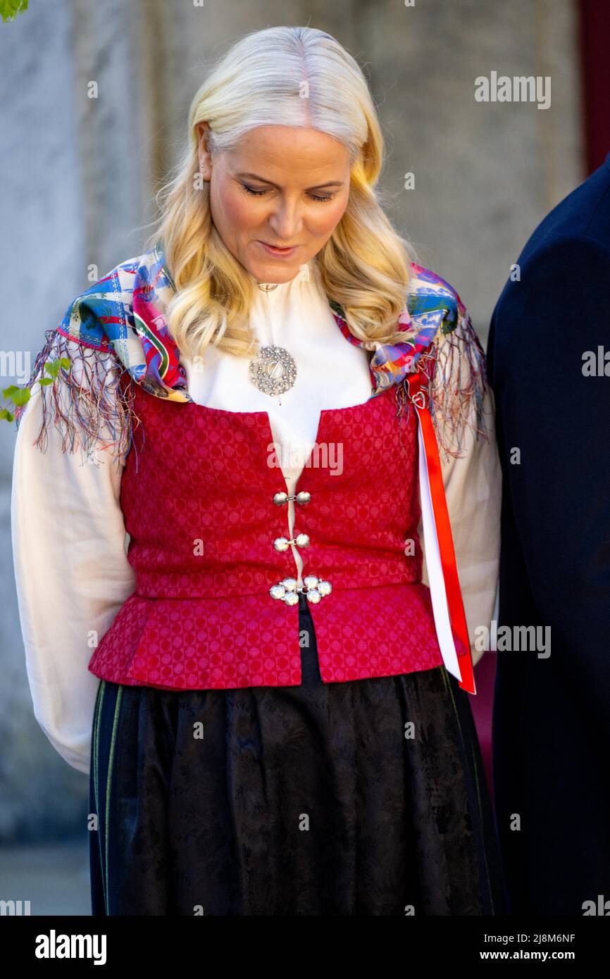 Crown Princess Mette-Marit during the celebrations of the National Day ...