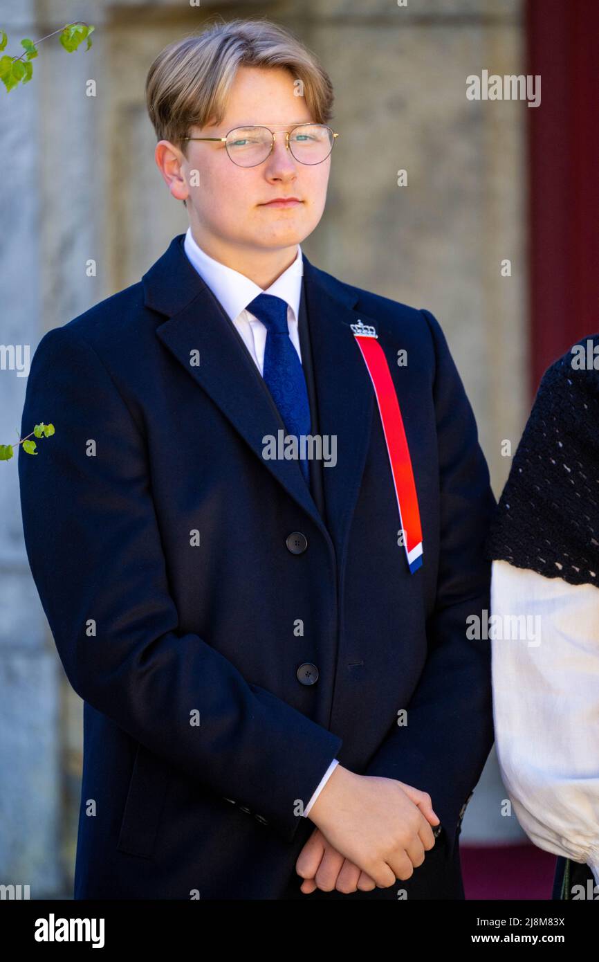 Prince Sverre Magnus during the celebrations of the National Day at the ...