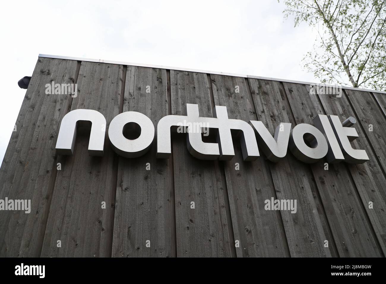 Northvolt company in Västerås, Sweden. Northvolt AB is a Swedish battery developer and manufacturer, specializing in lithium-ion technology for electric vehicles. Stock Photo