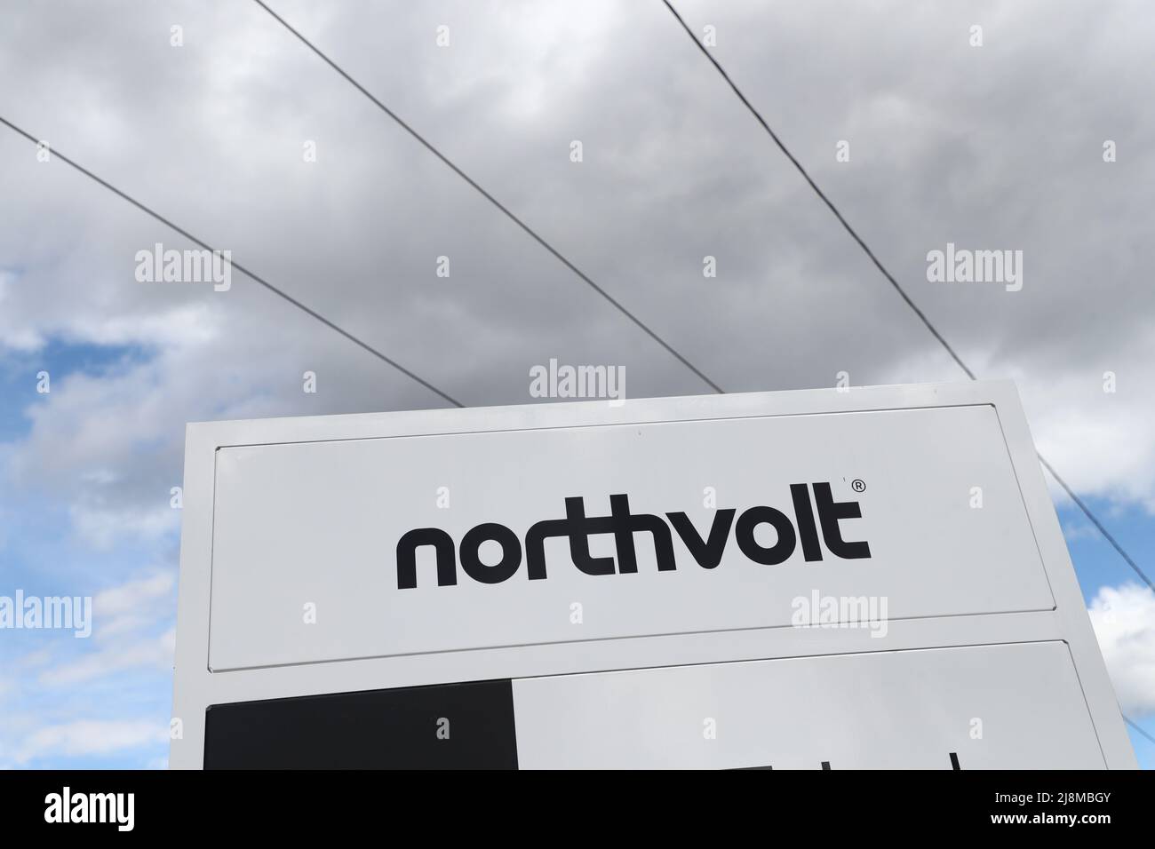 Northvolt company in Västerås, Sweden. Northvolt AB is a Swedish battery developer and manufacturer, specializing in lithium-ion technology for electric vehicles. Stock Photo