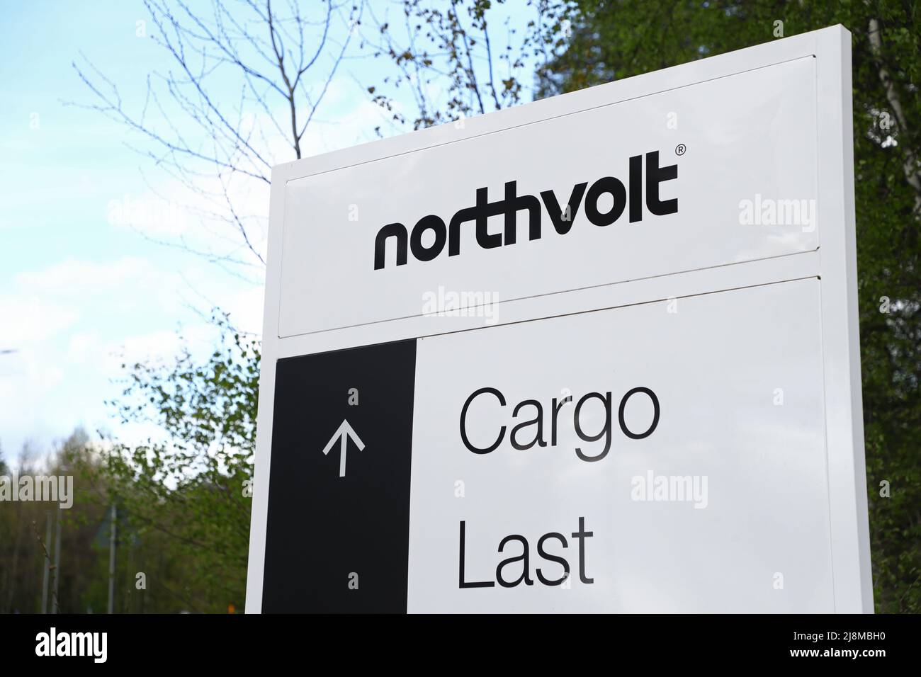 Northvolt company in Västerås, Sweden. Northvolt AB is a Swedish battery developer and manufacturer, specializing in lithium-ion technology for electric vehicles. Stock Photo