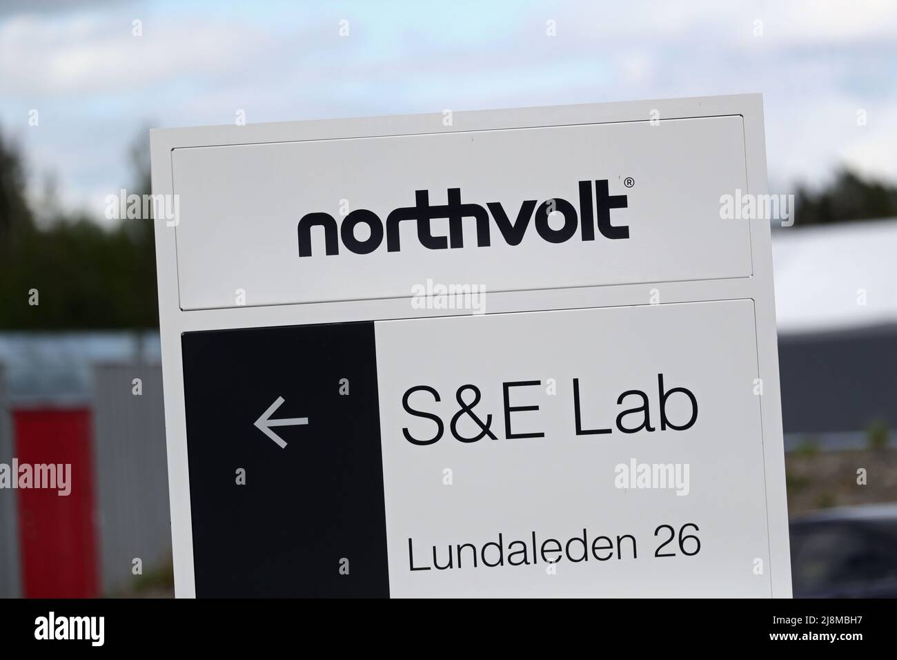 Northvolt company in Västerås, Sweden. Northvolt AB is a Swedish battery developer and manufacturer, specializing in lithium-ion technology for electric vehicles. Stock Photo