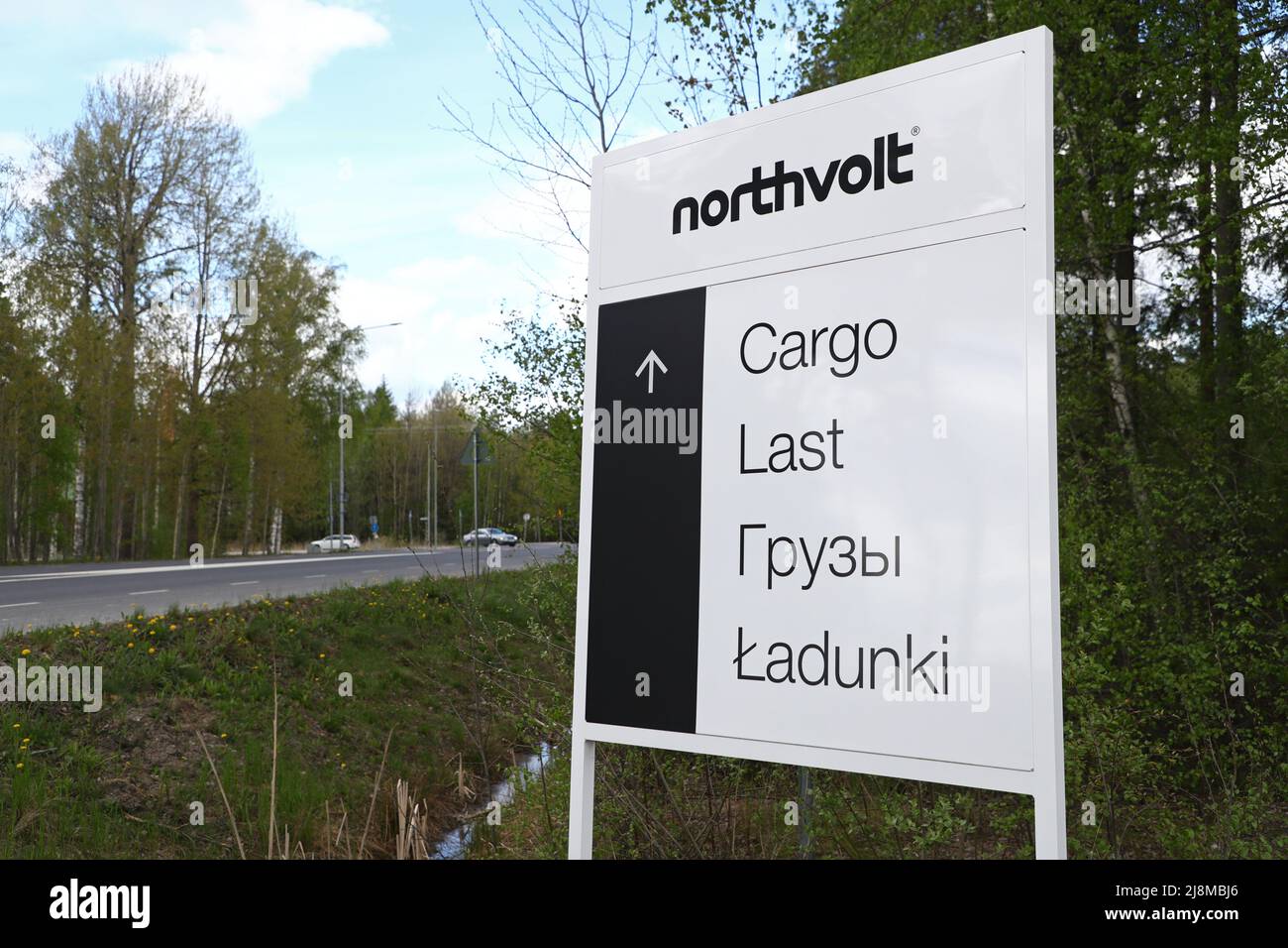 Northvolt company in Västerås, Sweden. Northvolt AB is a Swedish battery developer and manufacturer, specializing in lithium-ion technology for electric vehicles. Stock Photo