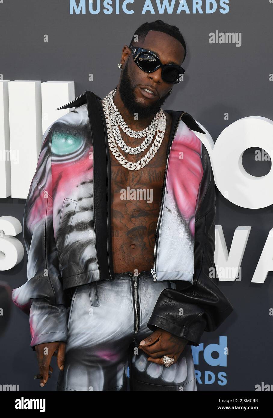 Burna Boy attends the 2022 Billboard Music Awards at MGM Grand Garden