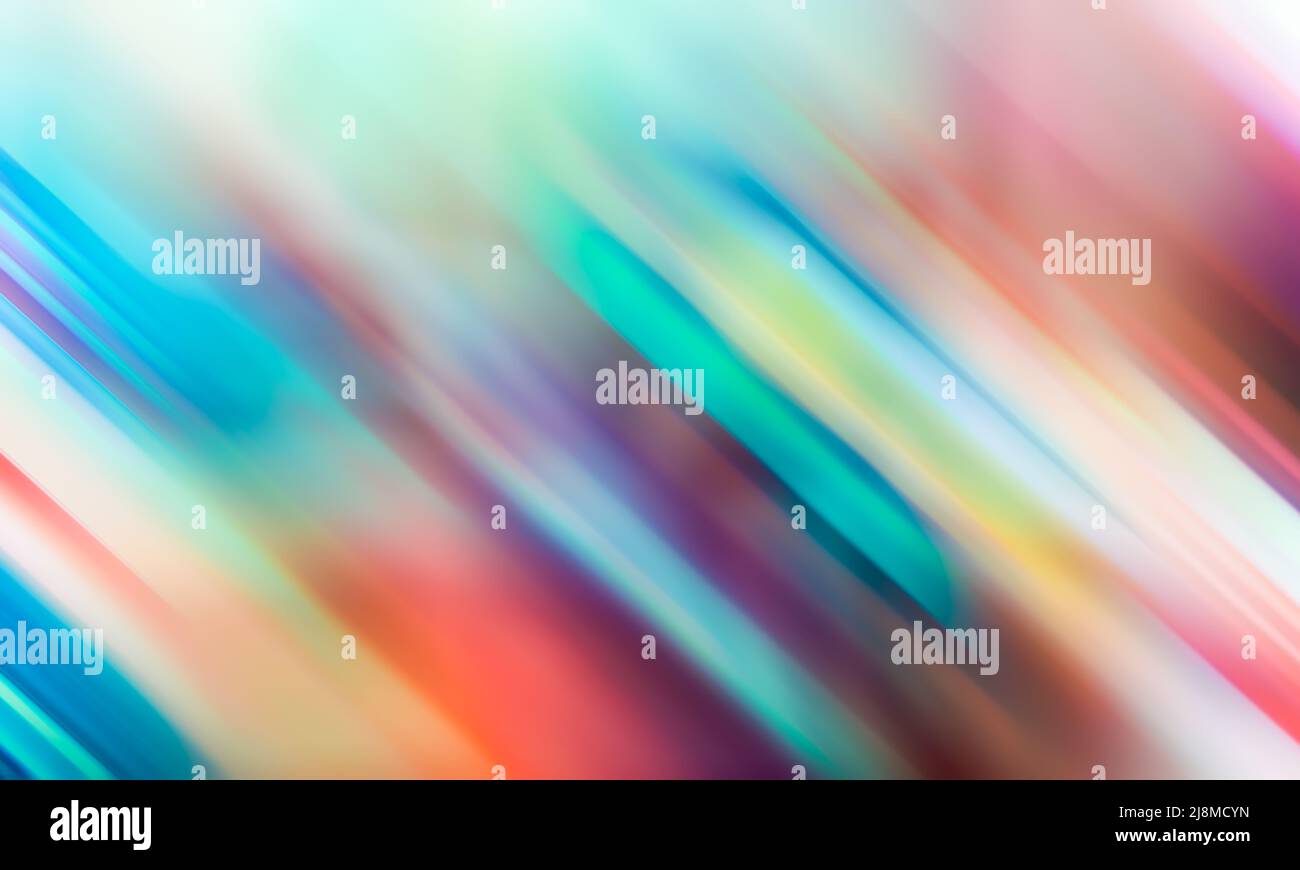 Abstract gradient multi color blurry lines neon rainbow background Stock Photo