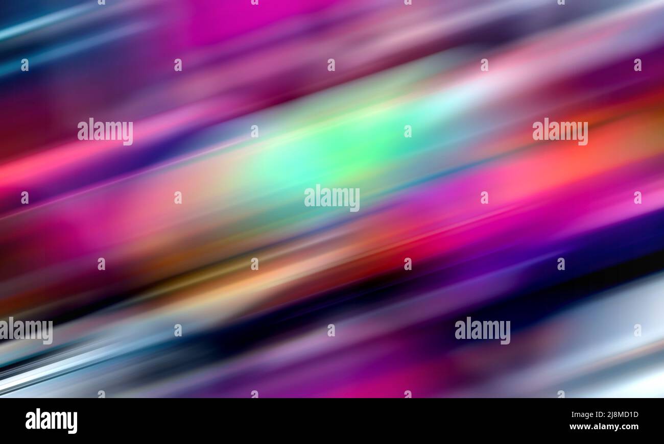 Abstract gradient multi color blurry lines neon rainbow background Stock Photo