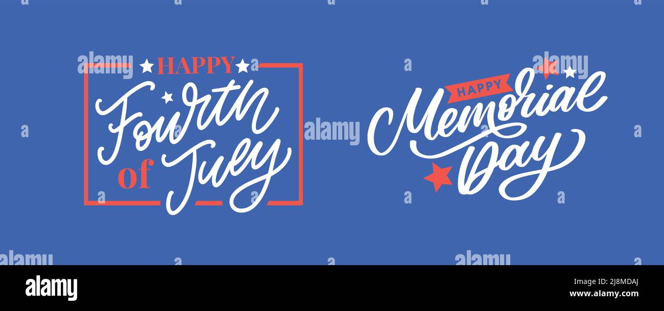 Happy Memorial Day - Stars and Stripes Stock Vector Image & Art - Alamy
