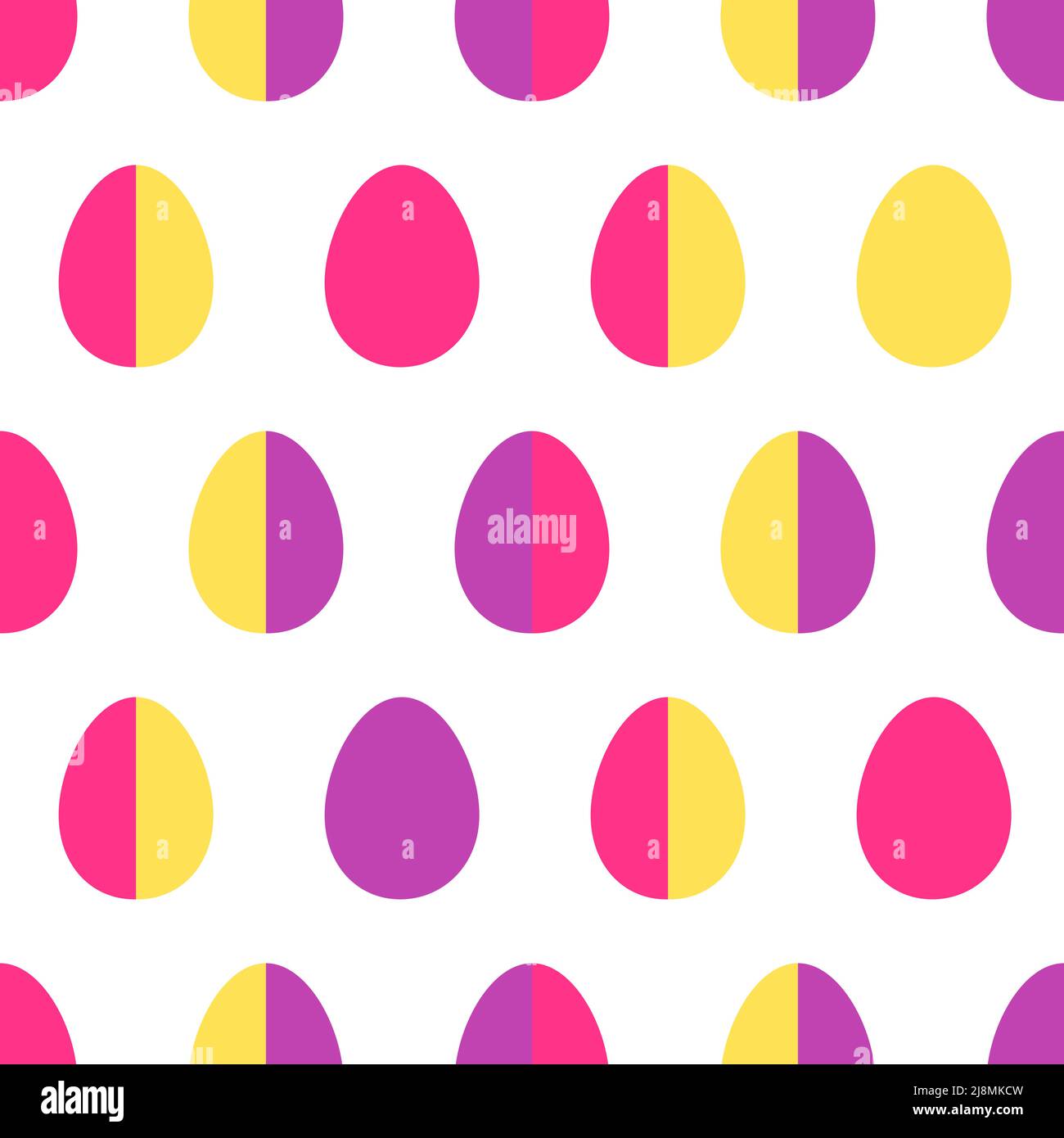 Easter eggs colorful seamless pattern. Vector illustration Stock Vector ...