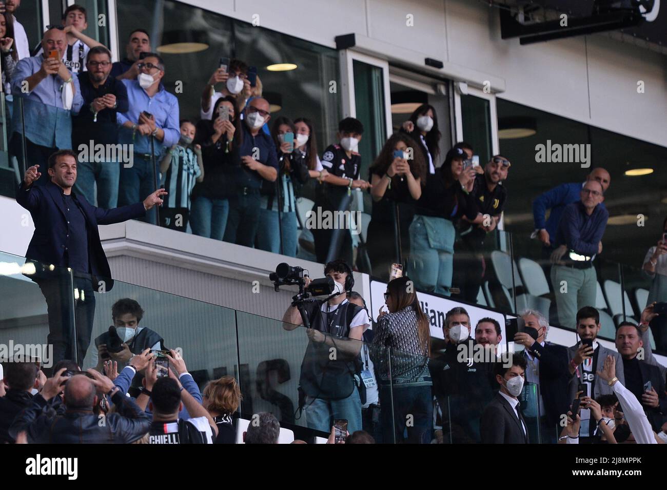 Alessandro Del Piero during the Serie A Football match between Juventus FC and Bologna at Allianz Stadium, on 16 April  2022 in Turin, Italy Stock Photo
