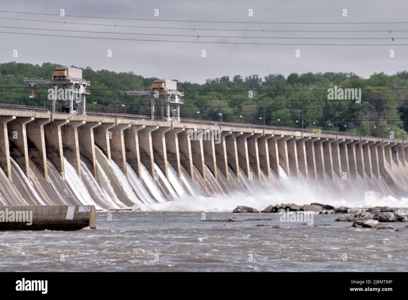 The Conowingo Dam is a large hydroelectric dam in the lower Susquehanna