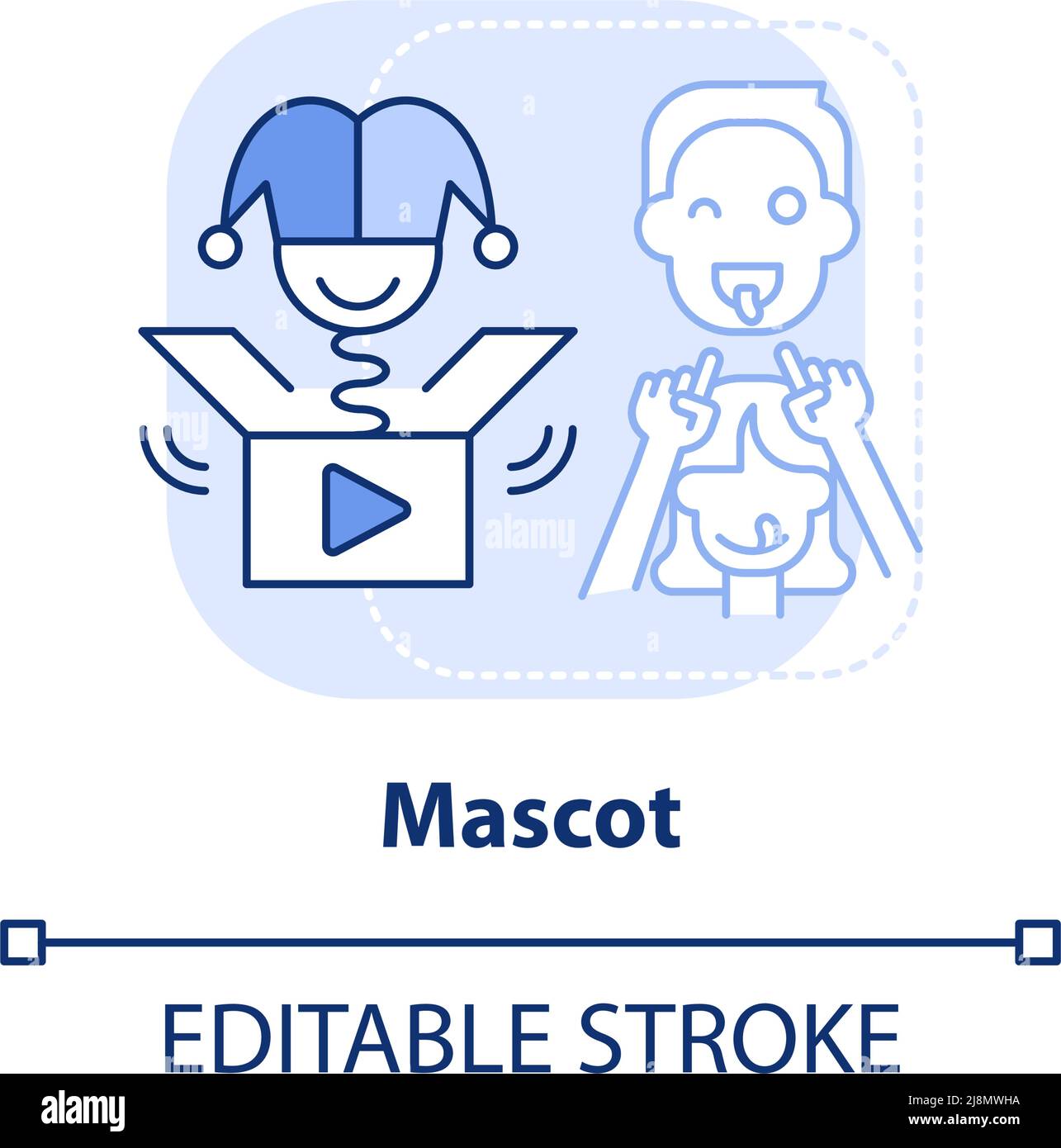 Mascot light blue concept icon Stock Vector Image & Art - Alamy