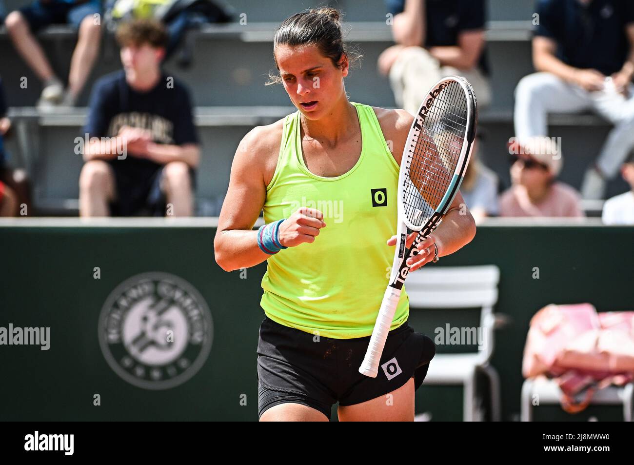 May 17, 2022, Paris, France: Alice RAME of France celebrates his point  during the Qualifying Day two of Roland-Garros 2022, French Open 2022,  Grand Slam tennis tournament on May 17, 2022 at