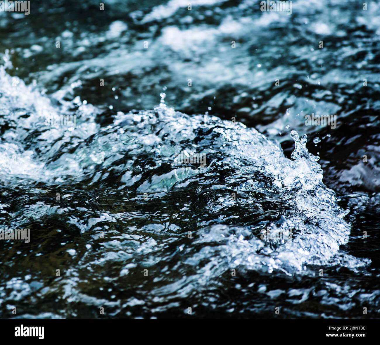 water splash close up, Daisetsuzan National Park, Kamikawa, Hokkaidō ...