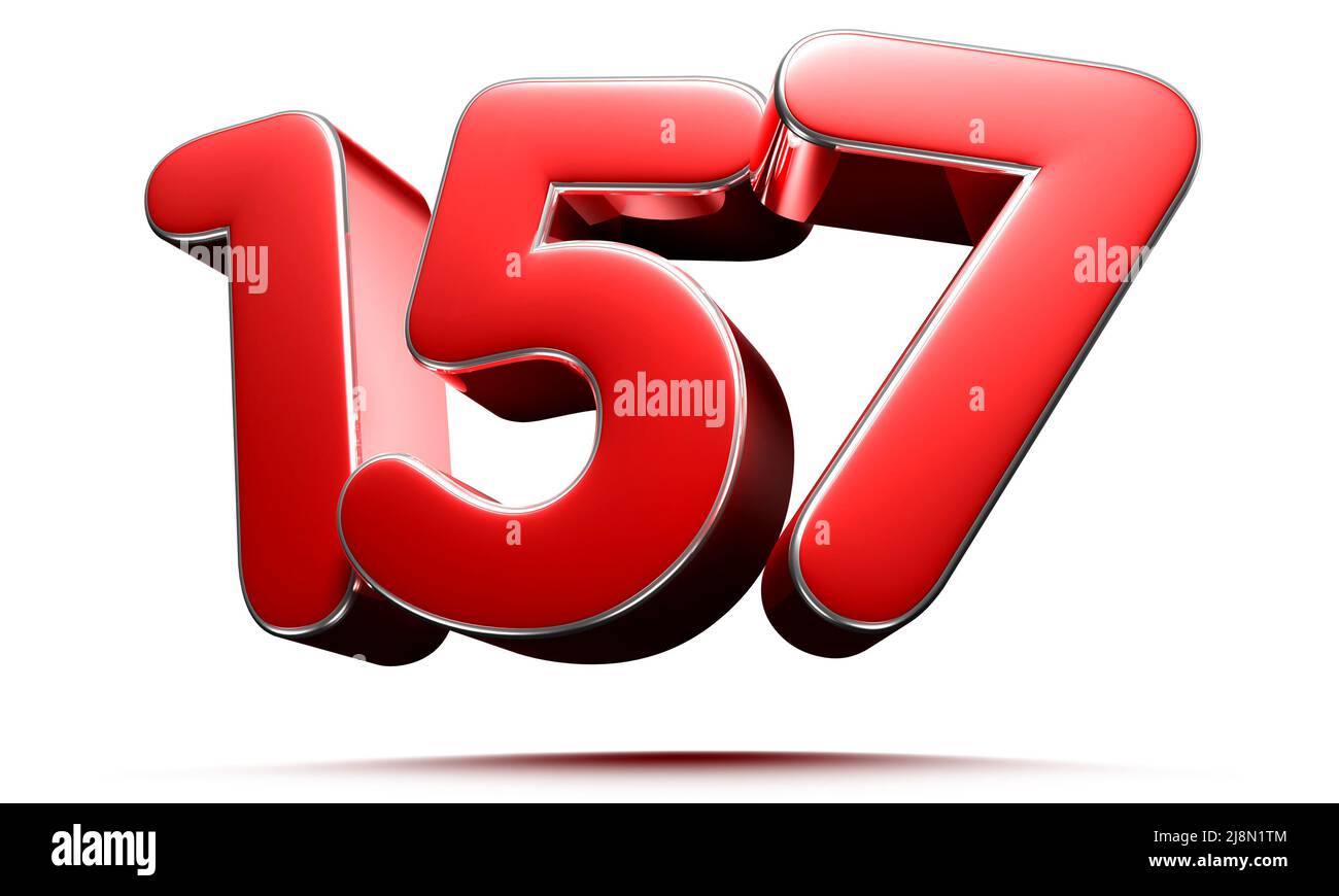 3d number 157 hi-res stock photography and images - Alamy