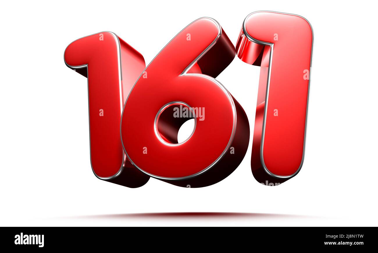 3d number 161 hi-res stock photography and images - Alamy