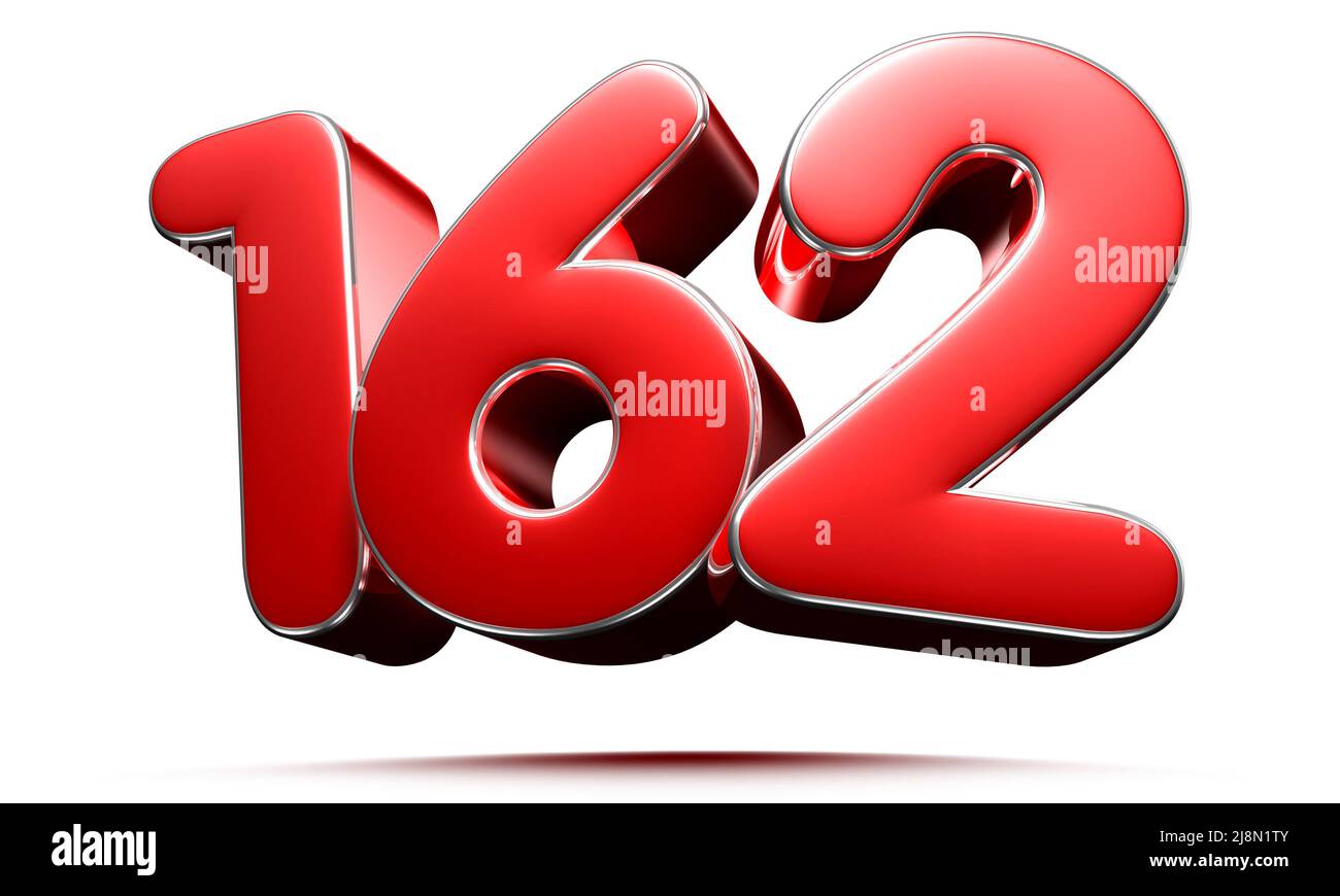 3d number 162 hi-res stock photography and images - Alamy