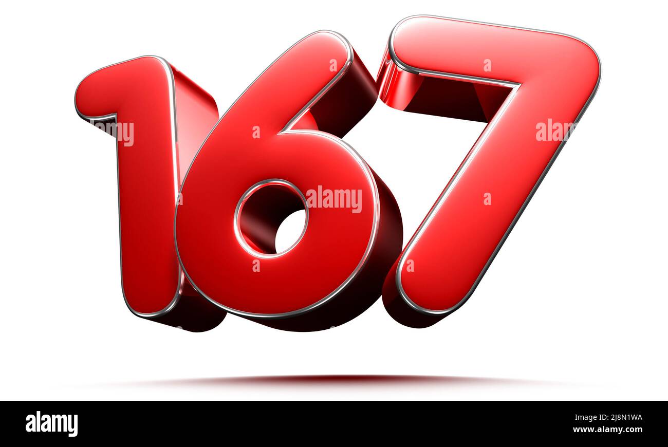 3d number 167 hi-res stock photography and images - Alamy
