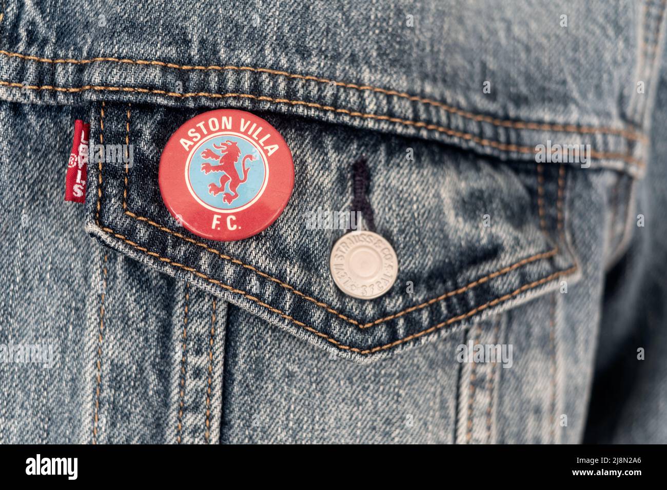 GAME DAY FOOTBALL DENIM JACKET  Denim jacket, Jean jacket patches