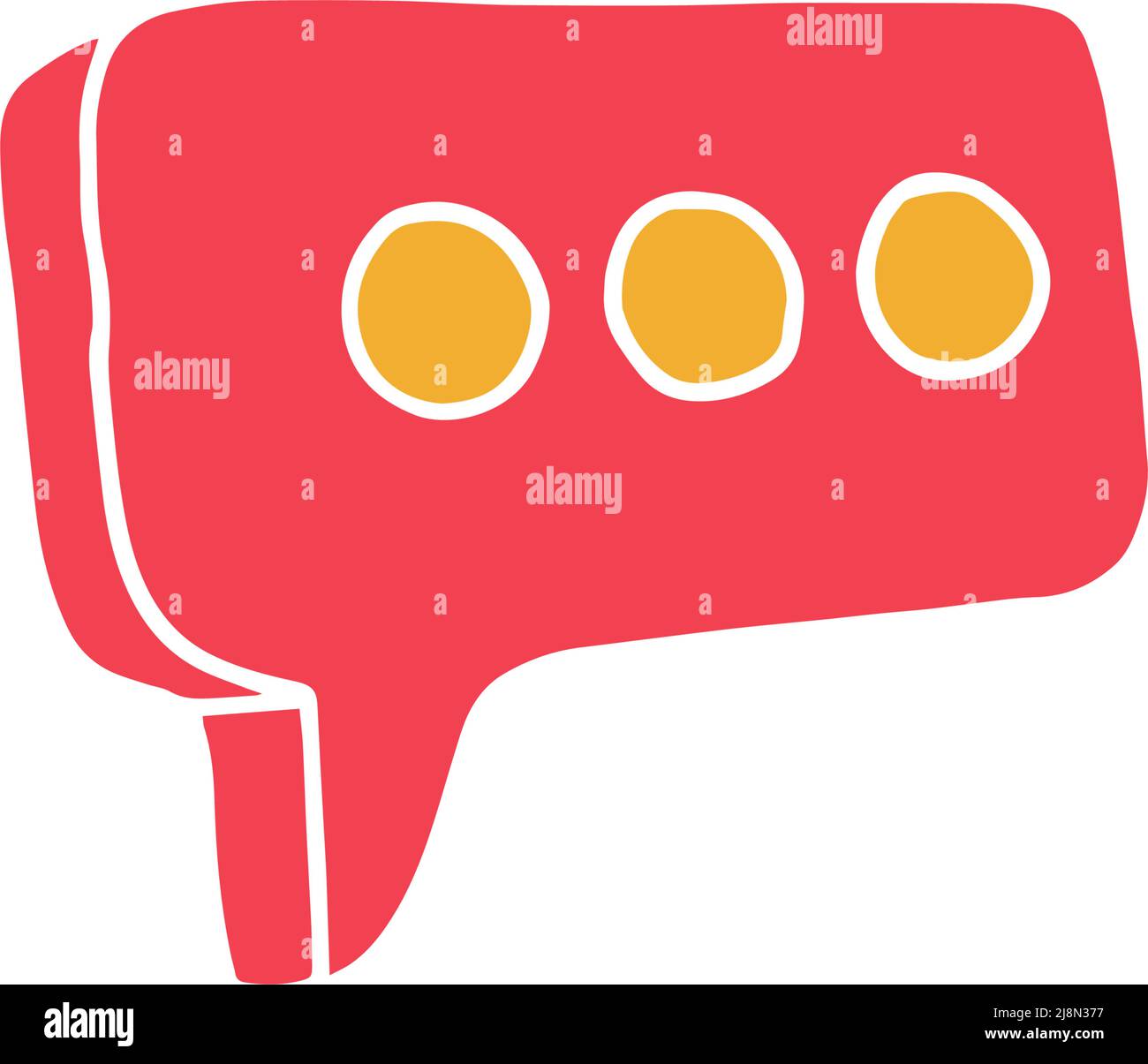 speech bubble doodle hand drawn vector illustration Stock Vector Image ...