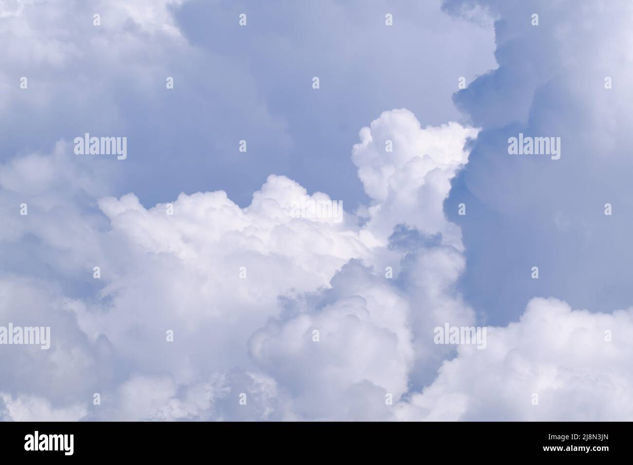 Detail of imposing dramatic clouds of the Andean skies, cumulonimbus formations. Stock Photo
