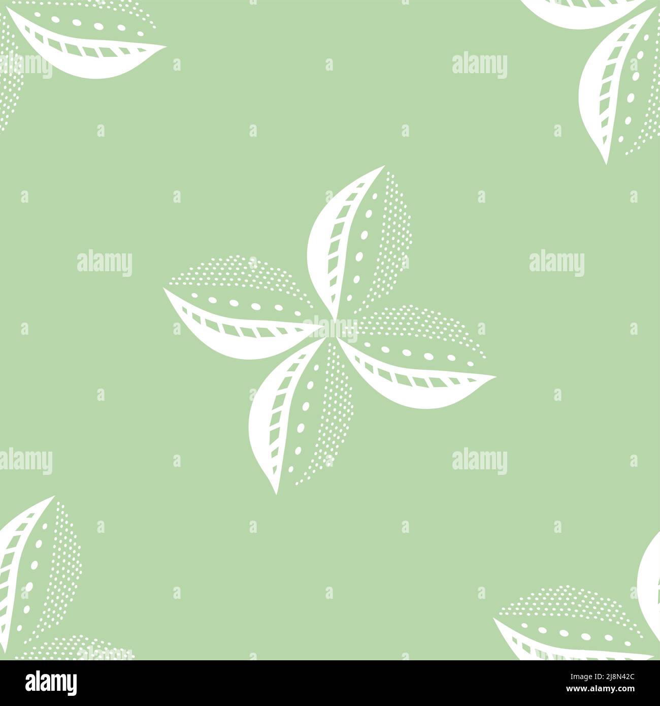 green background with beautiful clover in abstract style Stock Vector ...