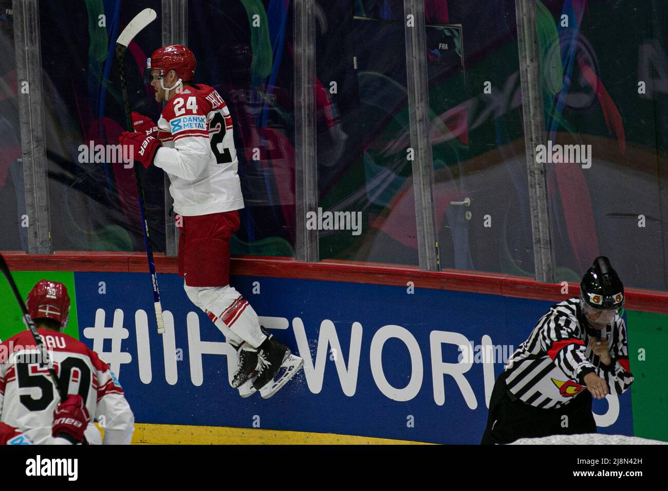 Ice Hall, Helsinki, Finland, May 17, 2022, GOAL EHLERS Nikolaj (Denmark