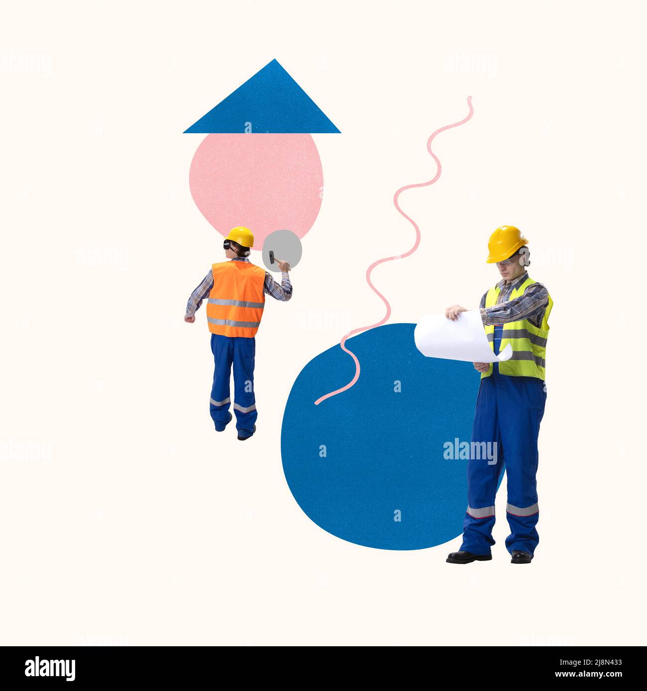Contemporary art collage working hi-res stock photography and images ...