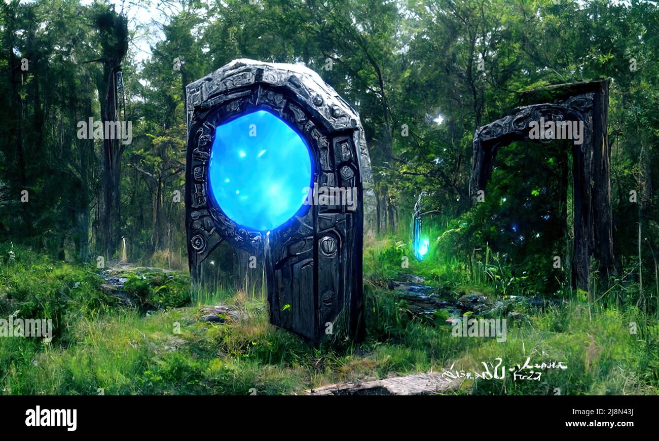 Abstract light magical door hi-res stock photography and images - Alamy