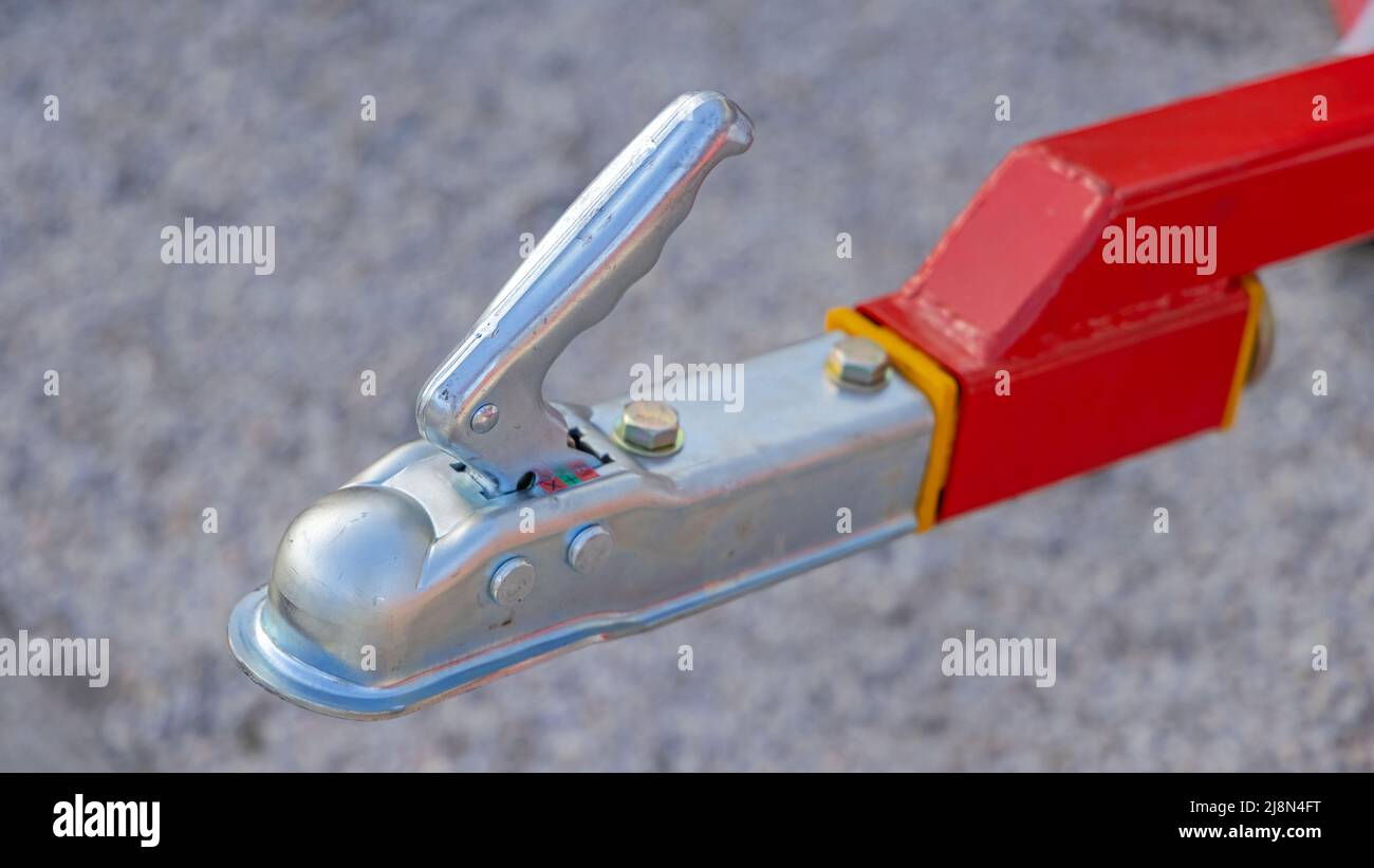 Euro Hitch Quick Release Trailer Ball Coupler Tow Coupling Stock Photo Alamy