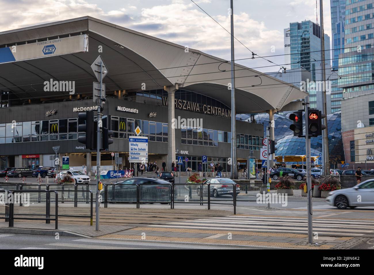 Warszawa Centralna Warsaw Central railway station in downtown of Warsaw, capital of Poland