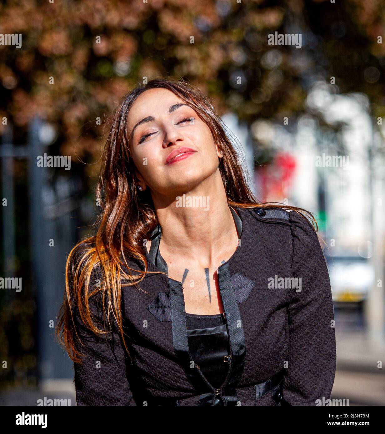 38 year old woman enjoying the weather hires stock photography and images Alamy