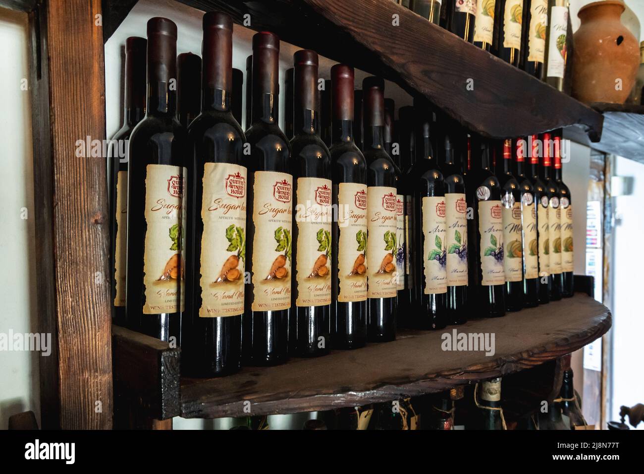 Queens Winery House in Palace architectural park and Botanical garden complex in Balchik coastal