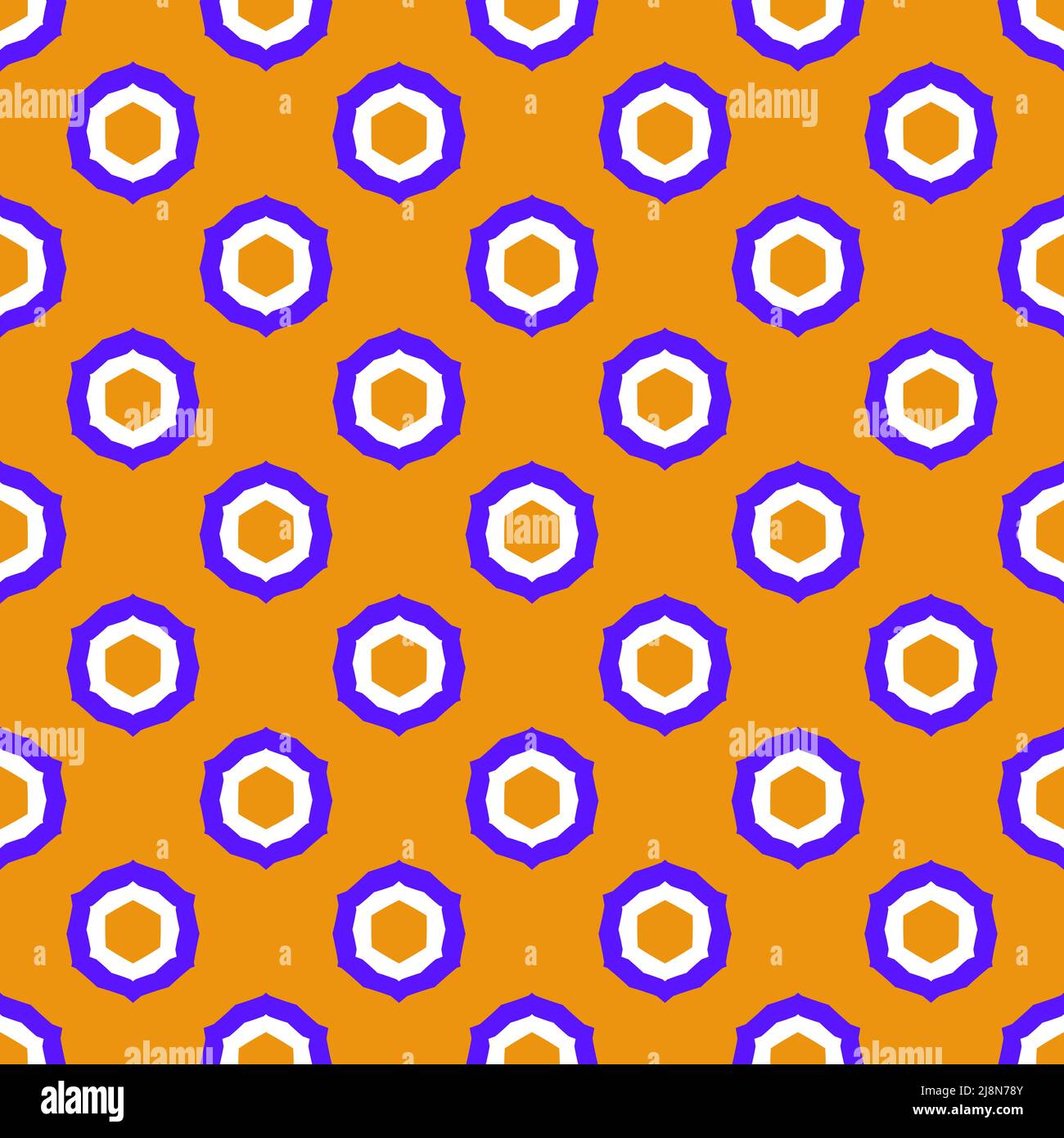 Seamless pattern with a graceful figures in geometrical style Stock Vector
