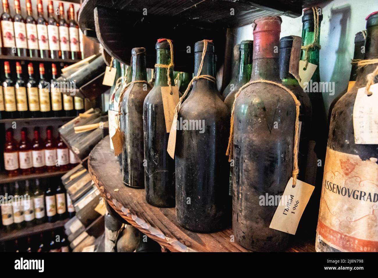 Old wines collection in Queens Winery House in Palace architectural