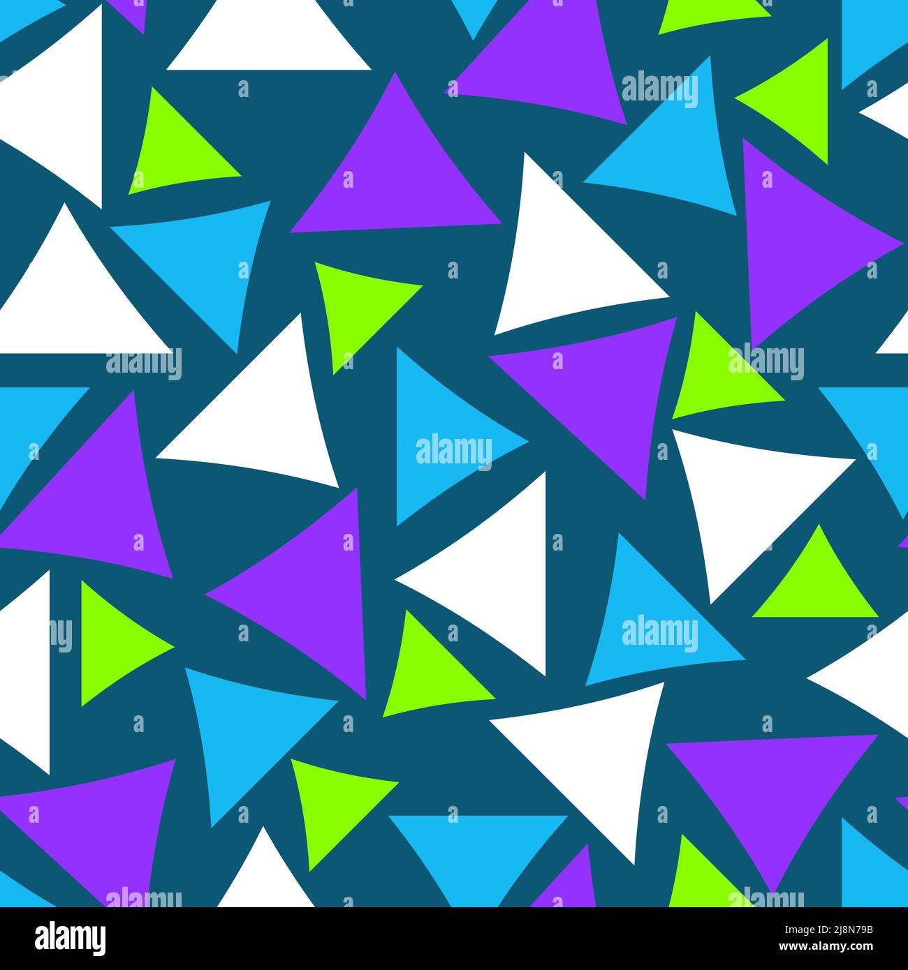 Seamless pattern with a graceful figures in geometrical style Stock Vector