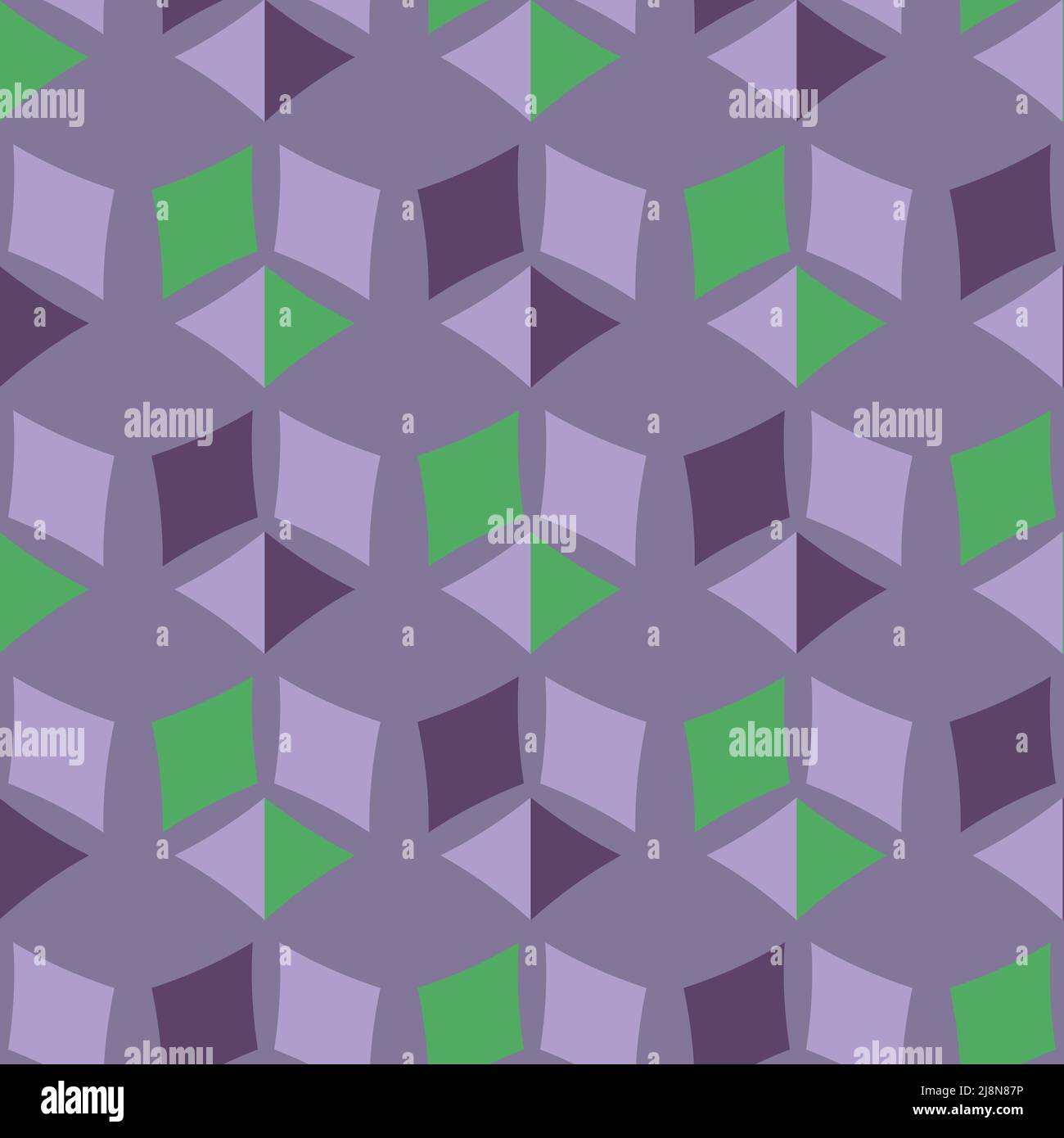 Seamless pattern with a graceful figures in geometrical style Stock Vector
