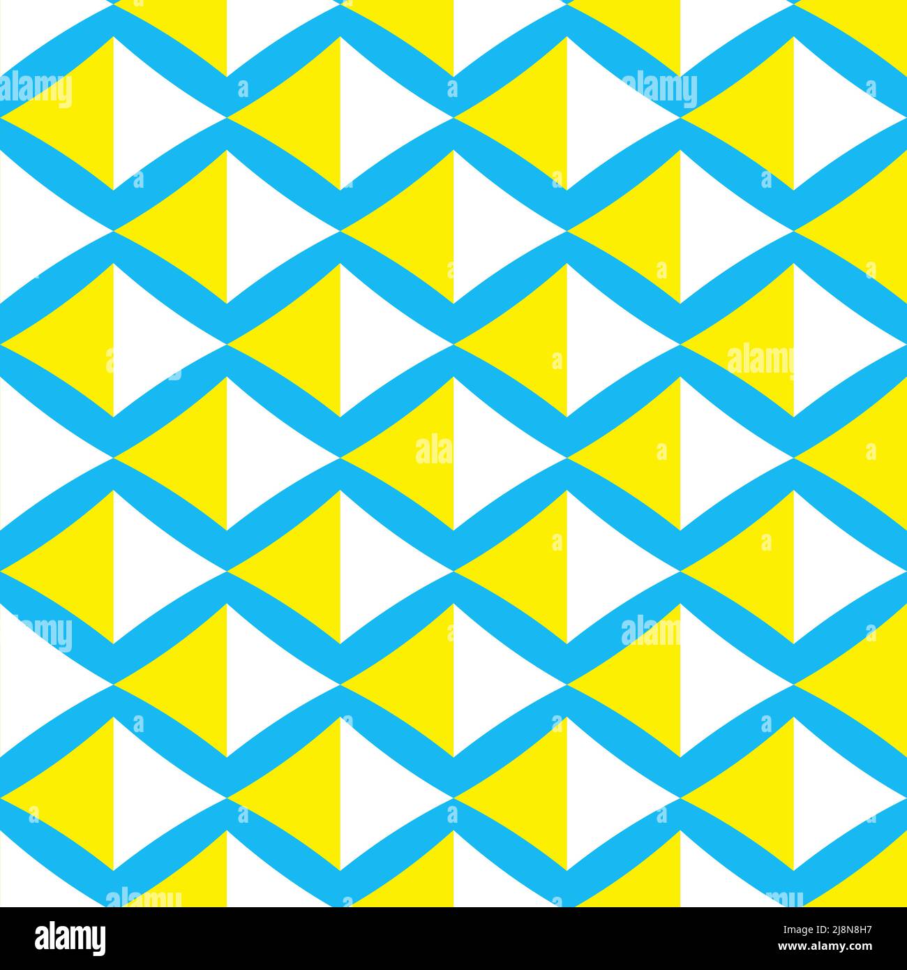 Seamless pattern with a graceful figures in geometrical style Stock Vector