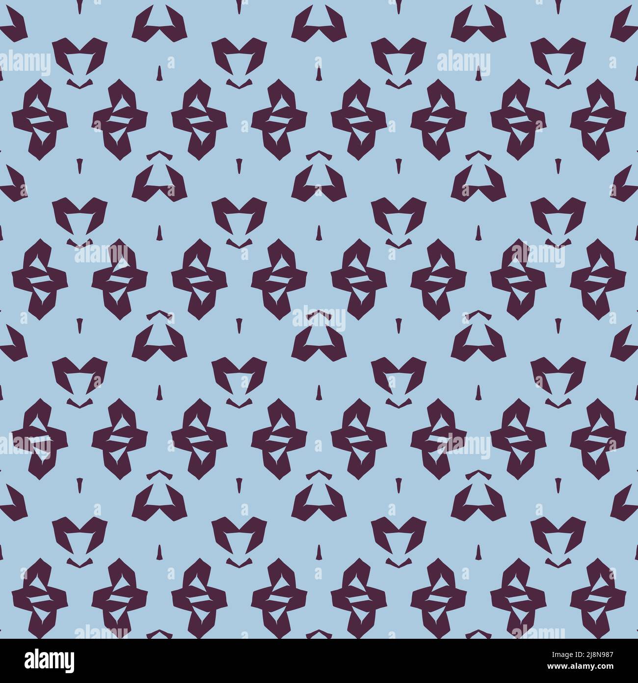 Seamless pattern with a graceful figures in geometrical style Stock Vector