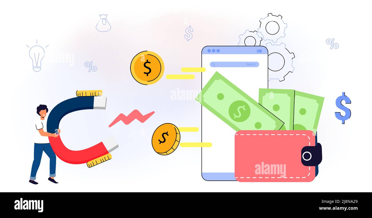 Monetization Concept Flat Tiny Persons Vector Illustration Online E Commerce Marketer Analyzing 3493